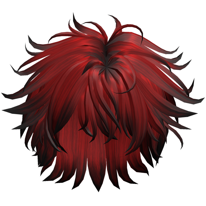 Short Spiky Shag Hair - Red