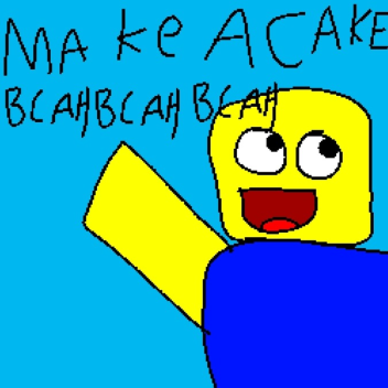 Make A Cake And Feed The Giant Noob But Bad!