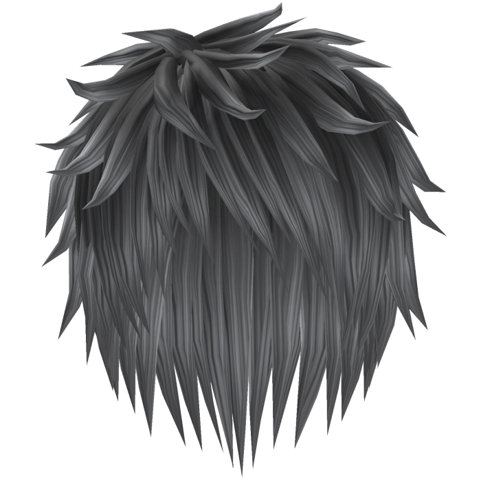 grey emo hair