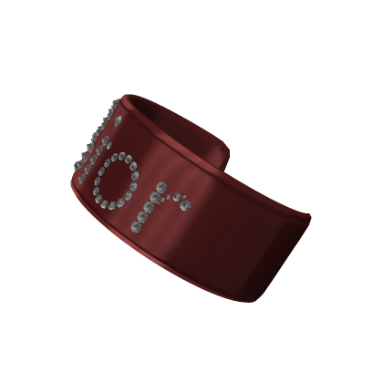 2000s Designer "Bior" Bangle Bracelet (Red) thumbnail