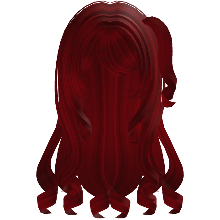 red messy girl hair
