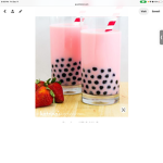 Kawaii pink milk
