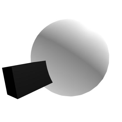 Robotic Black&White Bunny Tail