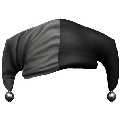 Black Grey Jester Clown Hat Anime Hair Booktok Roblox item