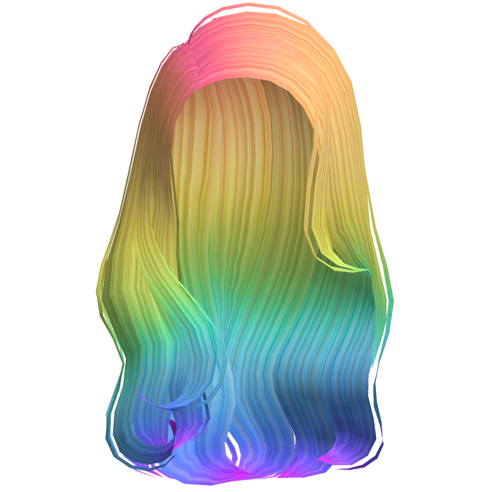 Dolly Side Part Wavy Hair (Rainbow)
