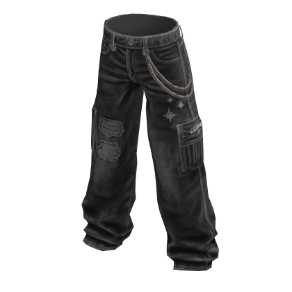 Y2K Low Rise Baggy Jeans - Grey