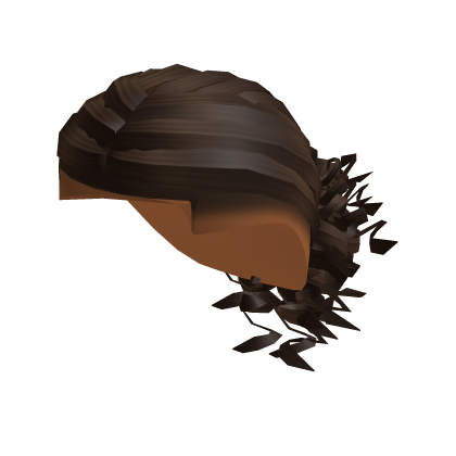 Brown Curly Man Bun Roblox item