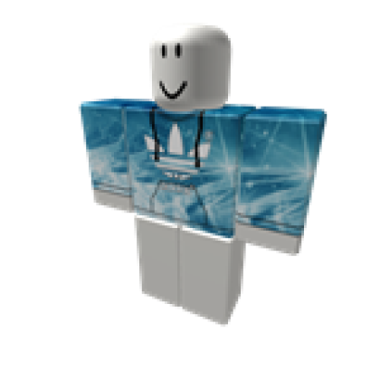 Blue adidas roblox hot sale