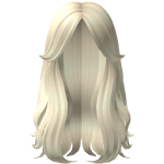 Cute Long Korean Hair in Light Yellow