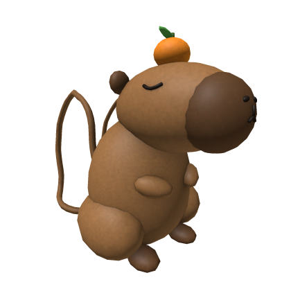 Cute Capybara Plush Backpack 🍊