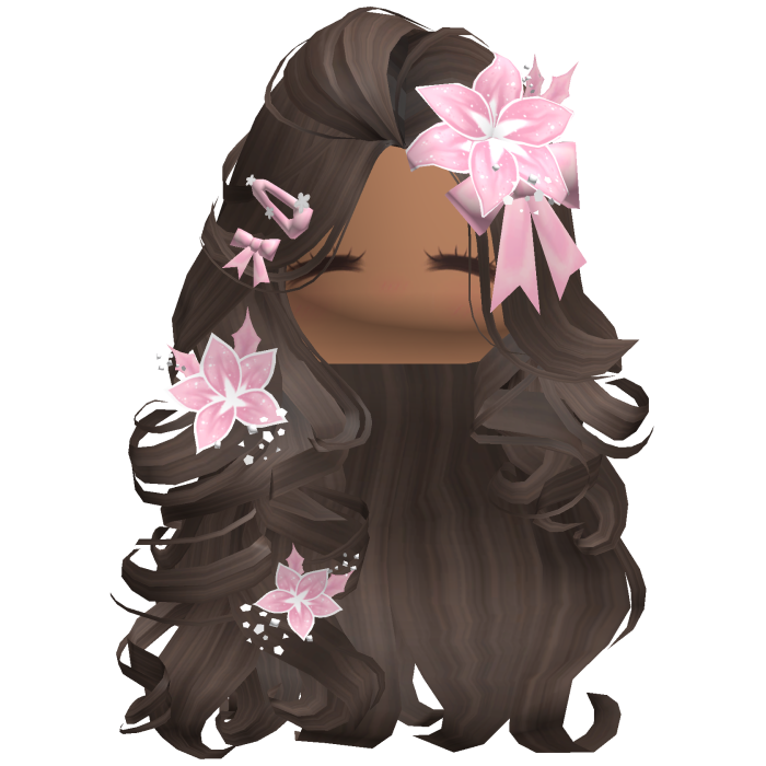 ♡ Christmas Blowout w/ Flowers (Brown)