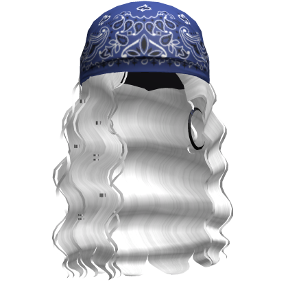 Crimped Waves W/ Boho Bandana White V3 Roblox item