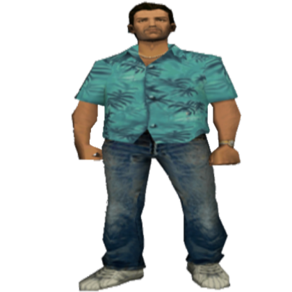 Tommy Vercetti (TRANSPARENT!) Roblox decal