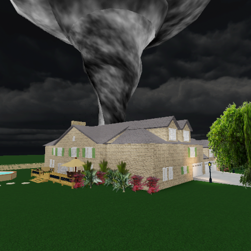 Survive Tornado in a Mansion official Roblox game thumbnail