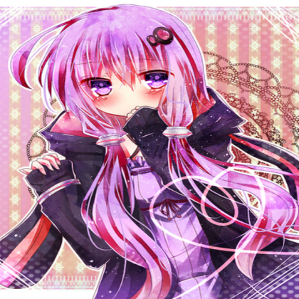 Purple Cute Shy Girl Roblox decal