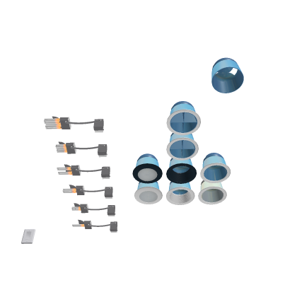 Delray/Alzak/Lithonia/ELCO Canned Horizontal CFL's