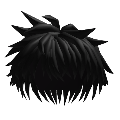 protagonist black anime hair Roblox item