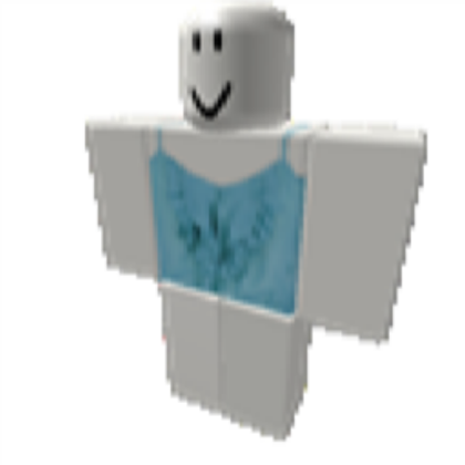 blue ruffle top Roblox decal