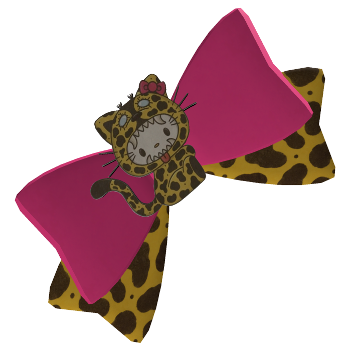 Pink Cheetah Bow Clip