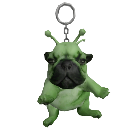 Silly Alien Pibble Keychain👽