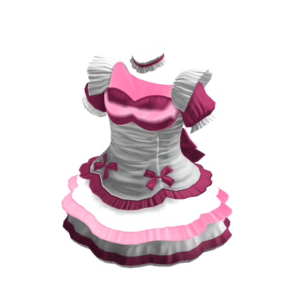 Maid Dress | White & Rosa thumbnail