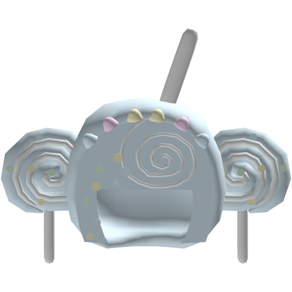 low poly lollipop hair blue Roblox item