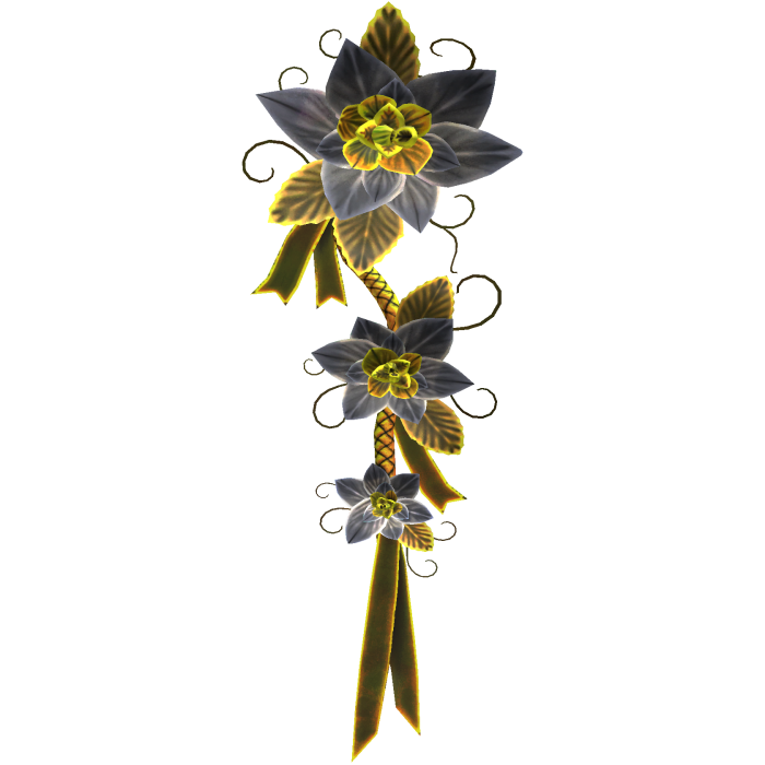 Gold Flower Backpiece