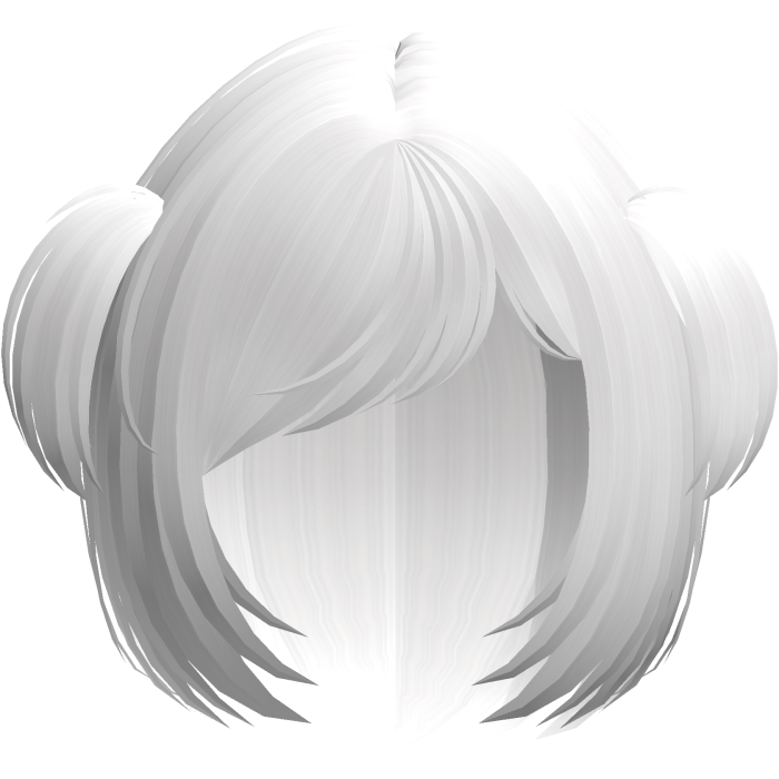 adorable bob with baby pigtails in white