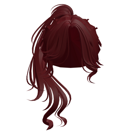 Wispy Swirly Ponytail Hair (Red) Roblox item