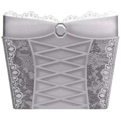♡ White Gothic Vampire Corset Roblox item