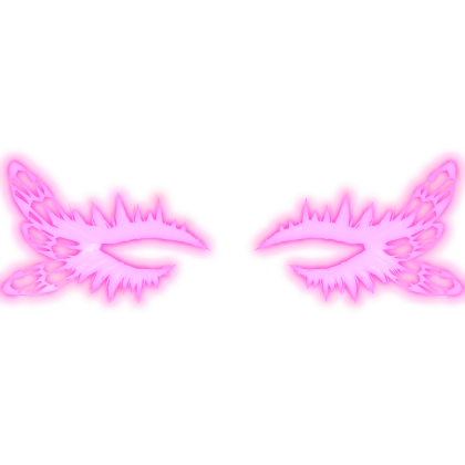 Glowing Neon Hot Pink Cute Fairy Lashes [EMISSIVE]