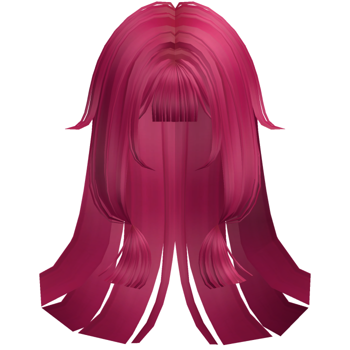 Soft Anime Straight Hime Hair (Hot Pink)