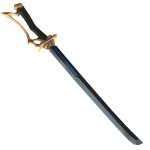 [Left Back] Blue Magical Anime Girl Sword 