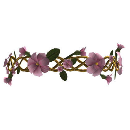 Light Pink & Gold Flower Crown Tiara