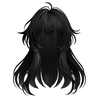 Anime Girl Hairstyle(Black) Roblox item