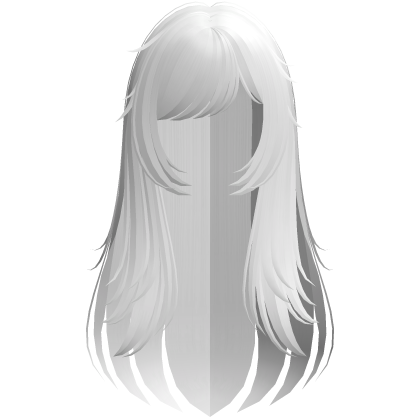 Long White Wispy Messy Hair