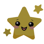 Mochila fofa de estrela