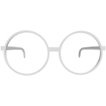 😎 White Round Glasses 😎