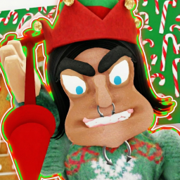 ELF BABYSITTER ESCAPE! (CHRISTMAS TEAMWORK OBBY!)