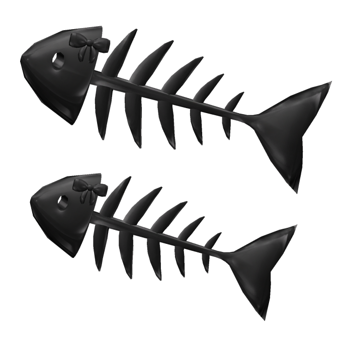 Black Decora Fish Bone Hair Clip & Bow
