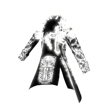 Special Editon White glowing fur Vampire Coat