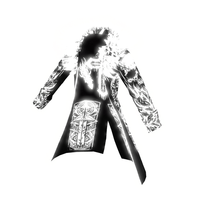 Special Editon White glowing fur Vampire Coat