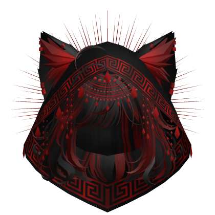 Egyptian Bob w/ Divine Red Black Hood