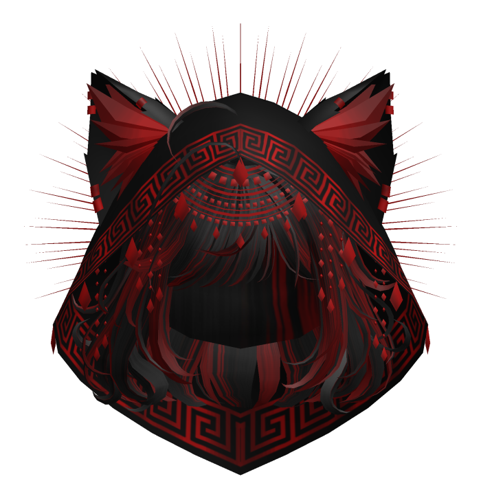 Egyptian Bob w/ Divine Red Black Hood