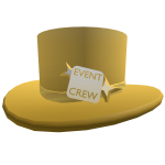 Roblox Event Crew Golden Banded Top Hat