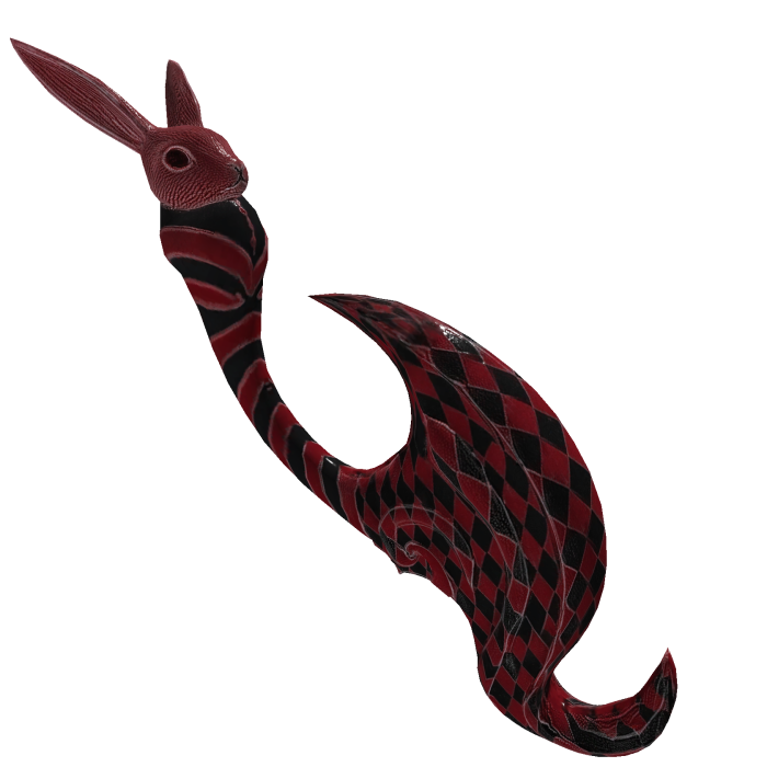 The Cheshire Spiral Guillotine (Red Harlequin)
