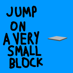 jump on a very small block icon