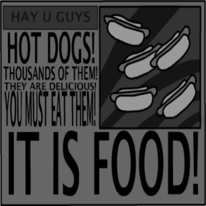 Madness Combat hot dog poster Roblox decal