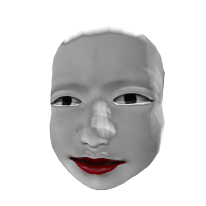 white japanese noh mask Roblox item