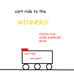 Cart ride to winners!